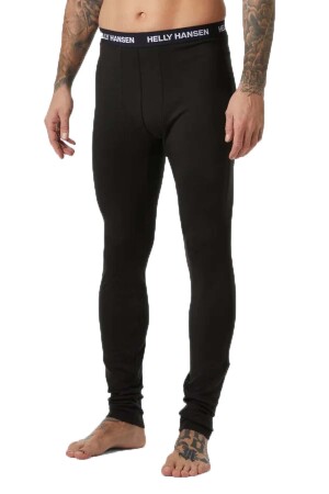 Lıfa Merıno Mıdweıght Erkek Termal Alt İçlik - 49366 Siyah - Helly Hansen