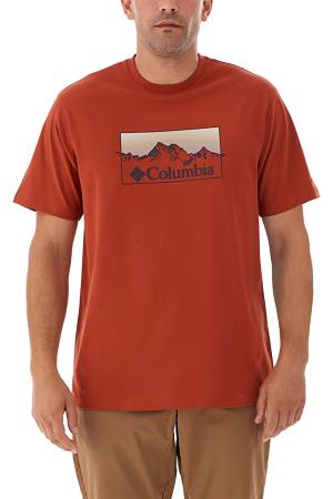 Linear Range Ss Erkek T-Shirt - CS0344 Kiremit - 1