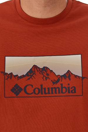 Linear Range Ss Erkek T-Shirt - CS0344 Kiremit - 6