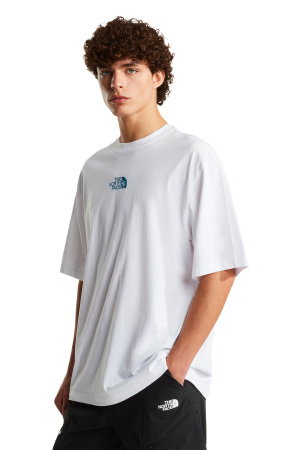 Liquid Logo Oversize Short Sleeve Erkek T-Shirt - NF0A8G9U Beyaz - The North Face