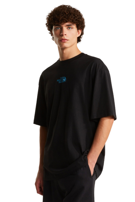 Liquid Logo Oversize Short Sleeve Erkek T-Shirt - NF0A8G9U Siyah - 1
