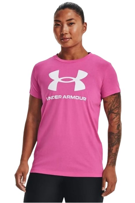 Under Armour - Live Sportstyle Graphic Ssc Kısa Kollu Kadın T-Shirt - 1356305 Pembe