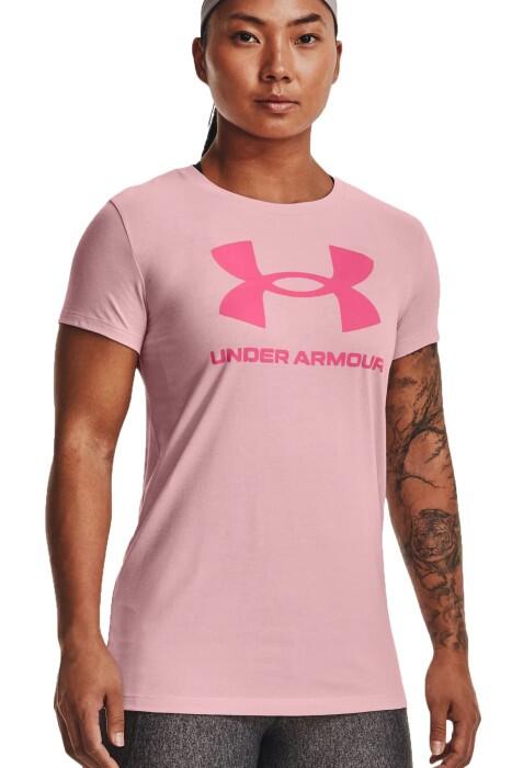 Under Armour - Live Sportstyle Graphic Ssc Kısa Kollu Kadın T-Shirt - 1356305 Pembe