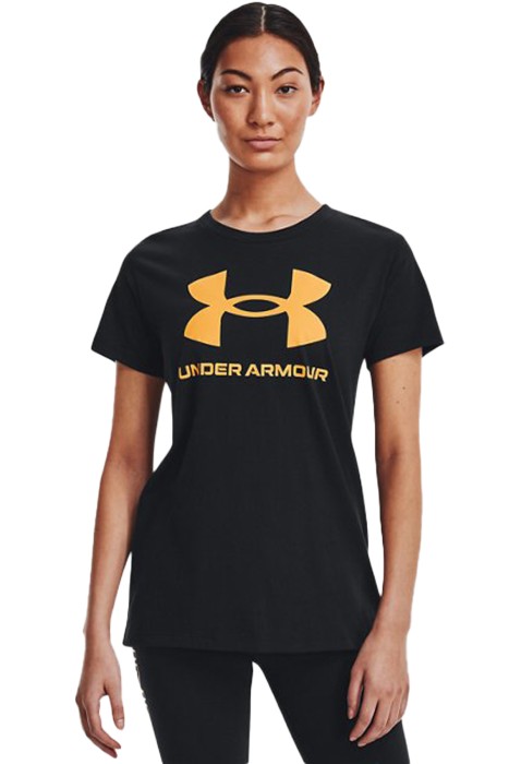 Under Armour - Live Sportstyle Graphic Ssc Kısa Kollu Kadın T-Shirt - 1356305 Siyah/Altın