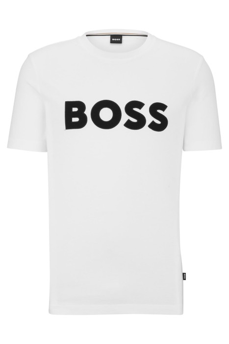 Logo Aplikeli Erkek T-Shirt - 50486200 Beyaz