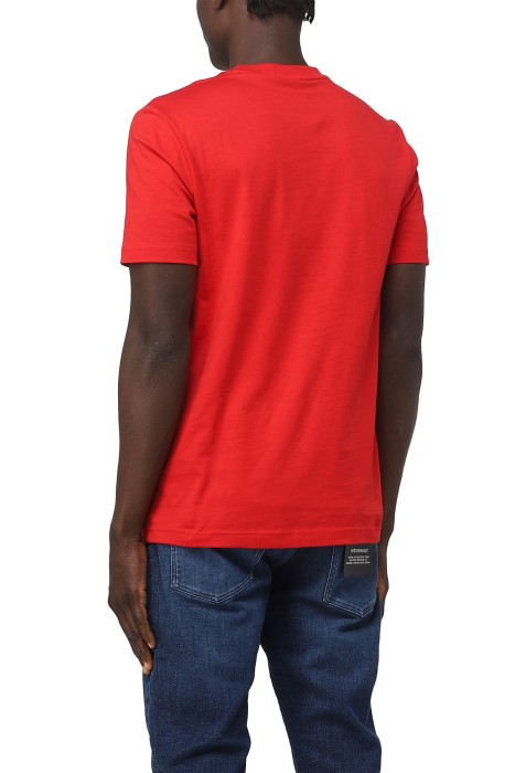 Logo Aplikeli Erkek T-Shirt - 50486200 Kırmızı