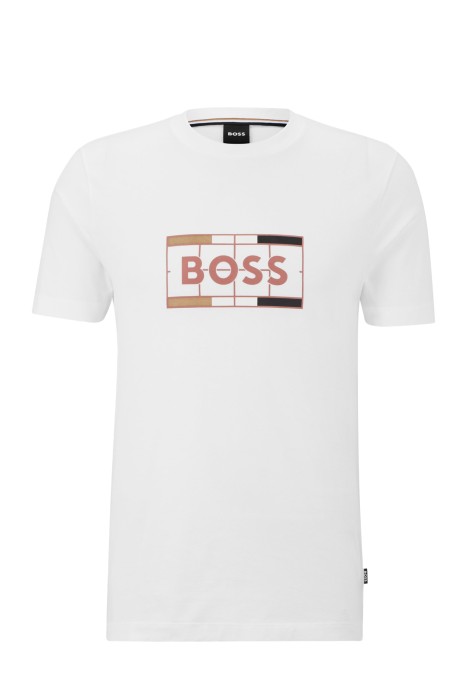 Logo Baskılı Erkek T-Shirt - 50486210 Beyaz