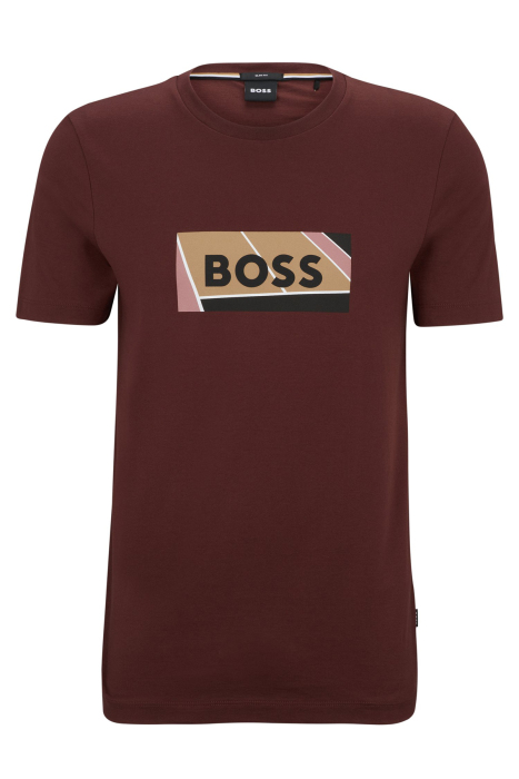 Logo Baskılı Erkek T-Shirt - 50486210 Bordo - 10