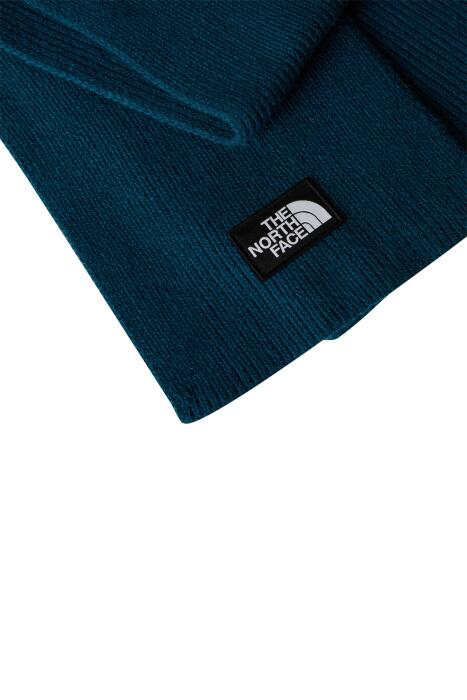 Logo Box Scarf Unisex Atkı - NF0A7RJ2 Petrol Mavisi - 2