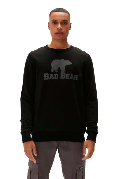 Bad Bear - Logo Crewneck Erkek SweatShirt - 22.02.12.007 Siyah