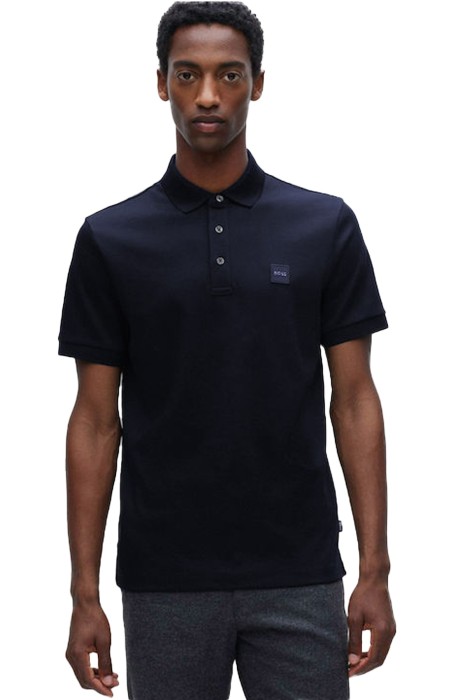 Boss - Logo Detaylı Erkek Polo T-Shirt - 50486953 Koyu Mavi