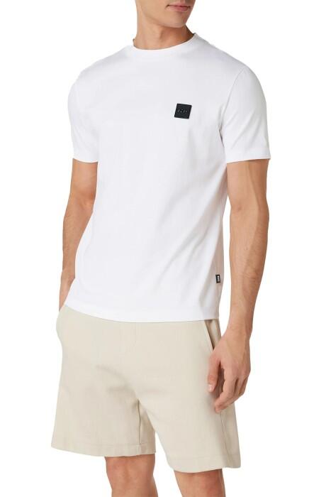 Boss - Logo Detaylı Erkek T-Shirt - 50485158 Beyaz