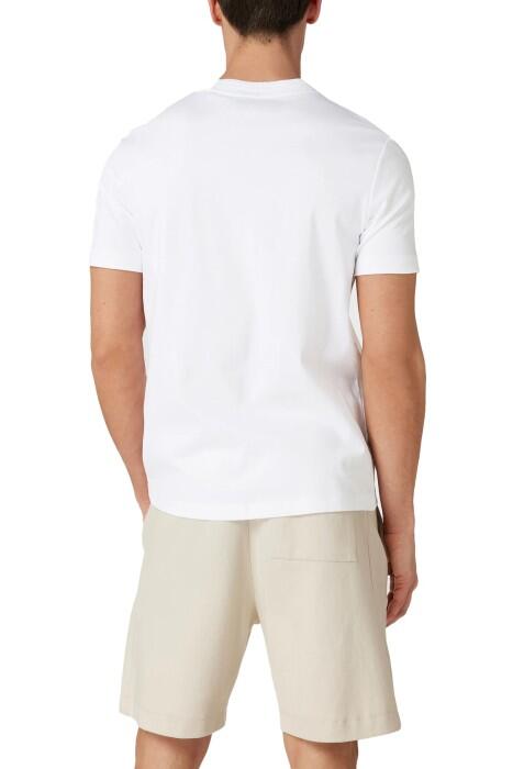 Logo Detaylı Erkek T-Shirt - 50485158 Beyaz