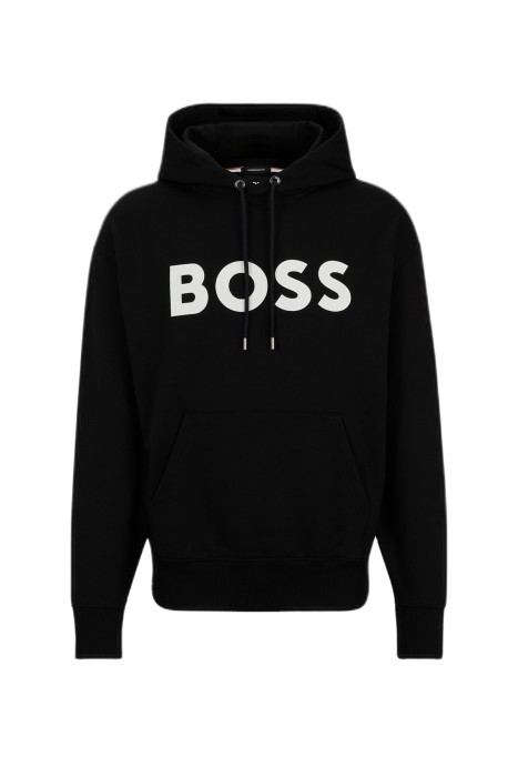 Boss - Logo Detaylı Kapüşonlu Erkek SweatShirt - 50496661 Siyah
