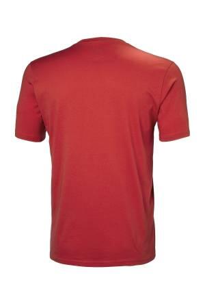 Logo Erkek T-Shirt - 33979 Kırmızı - Thumbnail