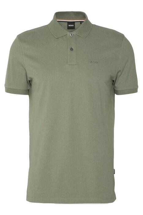 Logo İşlemeli Organik Pamuklu Erkek Polo T-Shirt - 50468301 Mint Yeşili