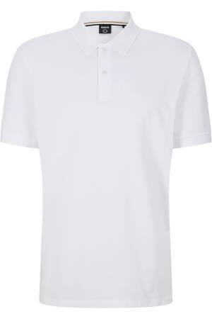 Logo İşlemeli Organik Pamuklu Polo Erkek T-Shirt - 50468362 Beyaz - Thumbnail