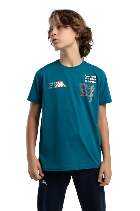 Logo Jonas Erkek Çocuk T-Shirt - 37226HW Koyu Ördek Yeşili - 2