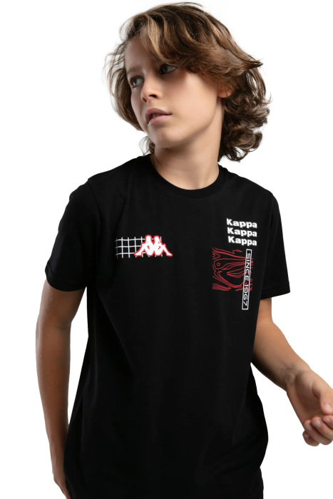 Logo Jonas Erkek Çocuk T-Shirt - 37226HW Siyah - 2