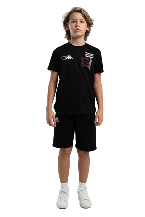 Logo Jonas Erkek Çocuk T-Shirt - 37226HW Siyah - 4