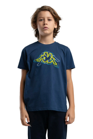 Logo Jonathan Erkek Çocuk T-Shirt - 37235ZW Koyu Mavi - 1