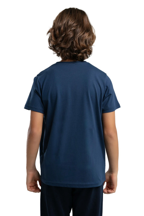 Logo Jonathan Erkek Çocuk T-Shirt - 37235ZW Koyu Mavi - 2