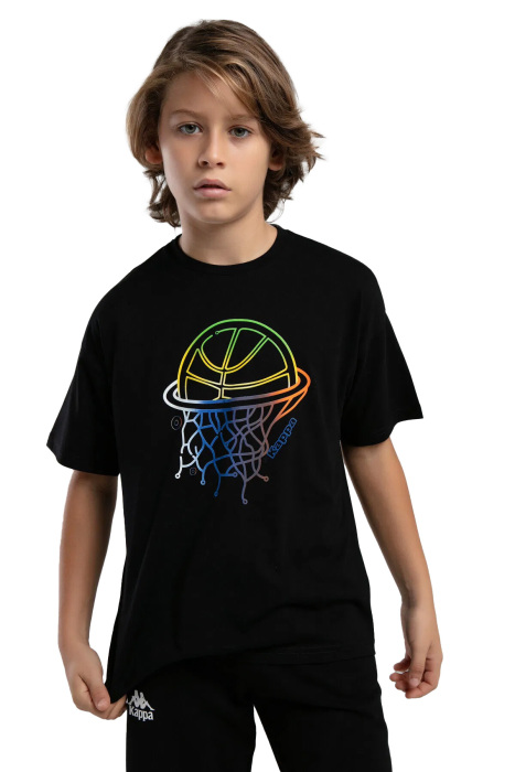 Logo Jos Erkek Çocuk T-Shirt - 372B1BW Siyah - 1
