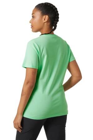 Logo Kadın T-Shirt - 34112 Mint Yeşili - Thumbnail