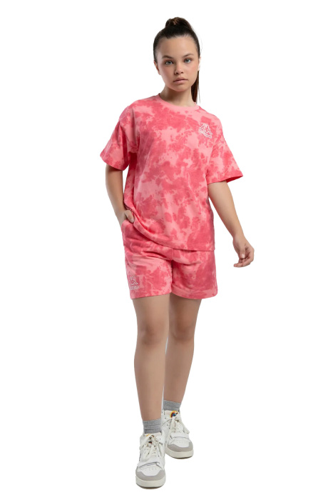 Logo Kelsie Kız Çocuk Şortlu Takım - 362415W Neon Pembe - 1