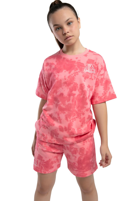 Logo Kelsie Kız Çocuk Şortlu Takım - 362415W Neon Pembe - 4