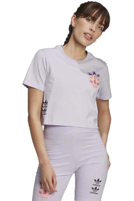 Logo Play Tee Kadın T-Shirt - H22754 Lila - 2