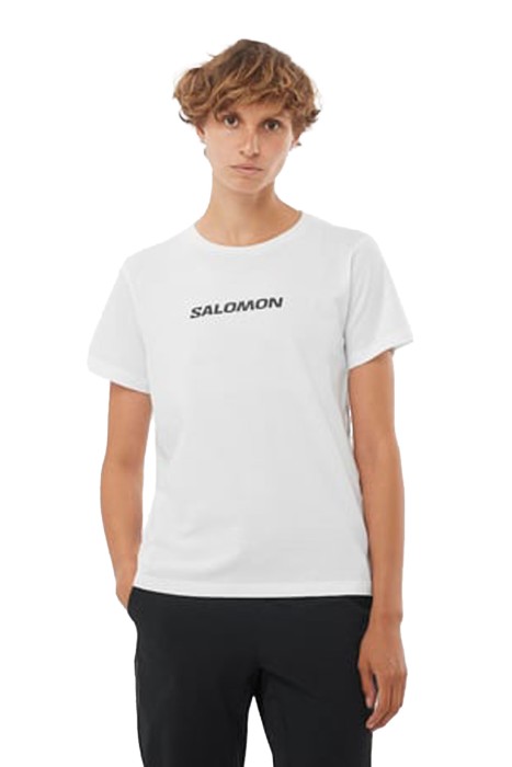 Salomon - Logo Ss Tee Kadın T-Shirt - LC2217600 Beyaz