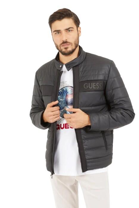 Logo Stretch Padded Erkek Mont - M4YL16WFHD0 Siyah - 1