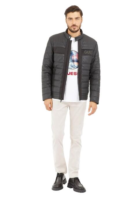 Logo Stretch Padded Erkek Mont - M4YL16WFHD0 Siyah - 2