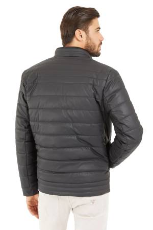 Logo Stretch Padded Erkek Mont - M4YL16WFHD0 Siyah - 3