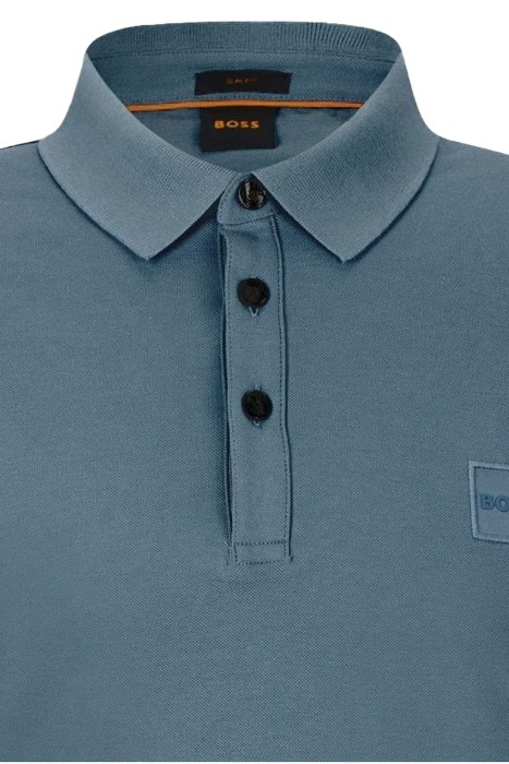 Logo Yamalı Uzun Kollu Erkek Polo T-Shirt - 50472681 Açık Mavi