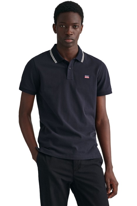 Gant - Logolu Erkek Polo T-Shirt - 2062013 Siyah