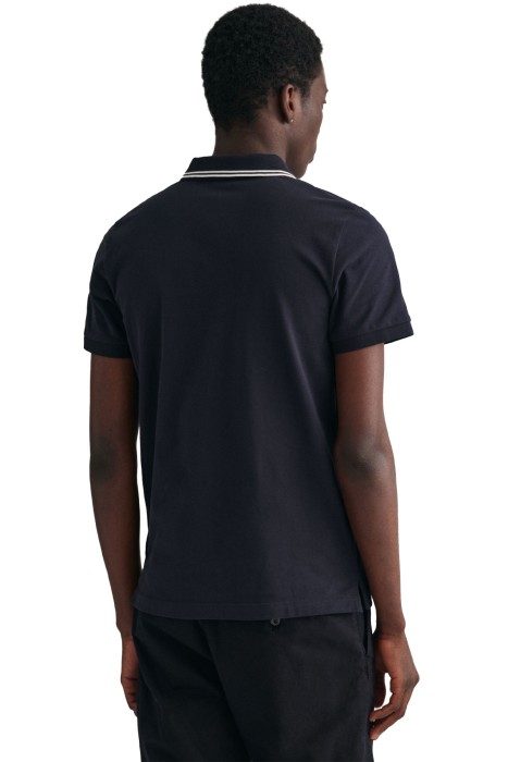 Logolu Erkek Polo T-Shirt - 2062013 Siyah