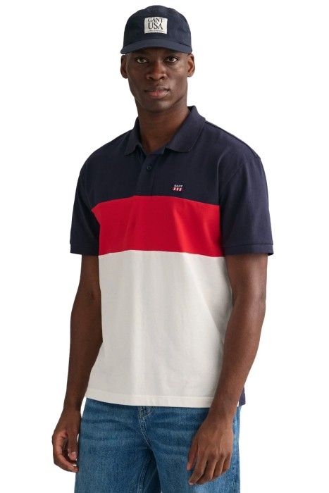 Gant - Logolu Erkek Polo Yaka T-Shirt - 2063011 Lacivert