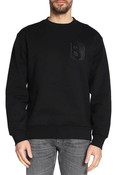 Logolu Erkek SweatShirt - 50481578 Siyah - 1