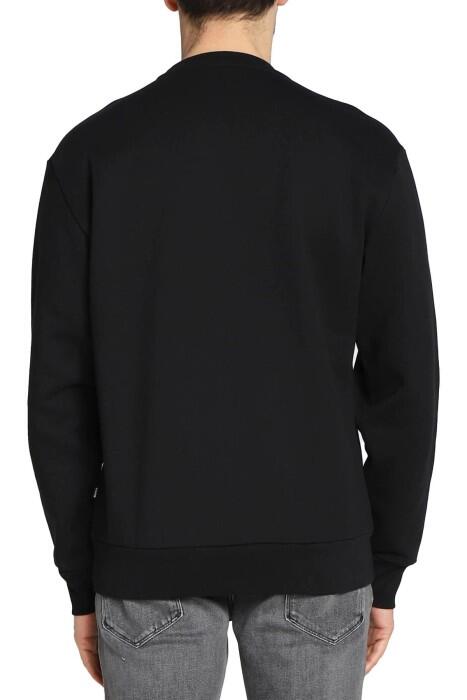 Logolu Erkek SweatShirt - 50481578 Siyah - 4