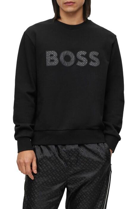 Boss - Logolu Erkek SweatShirt - 50494091 Siyah