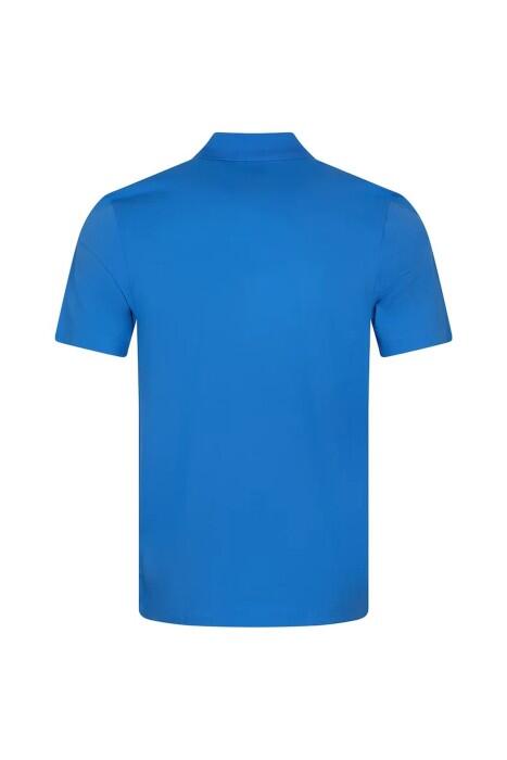 Logolu, Merserize Pamuklu Polo T-Shirt - 50481764 Mavi