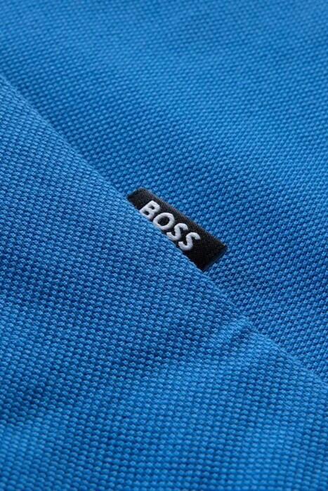 Logolu, Merserize Pamuklu Polo T-Shirt - 50481764 Mavi