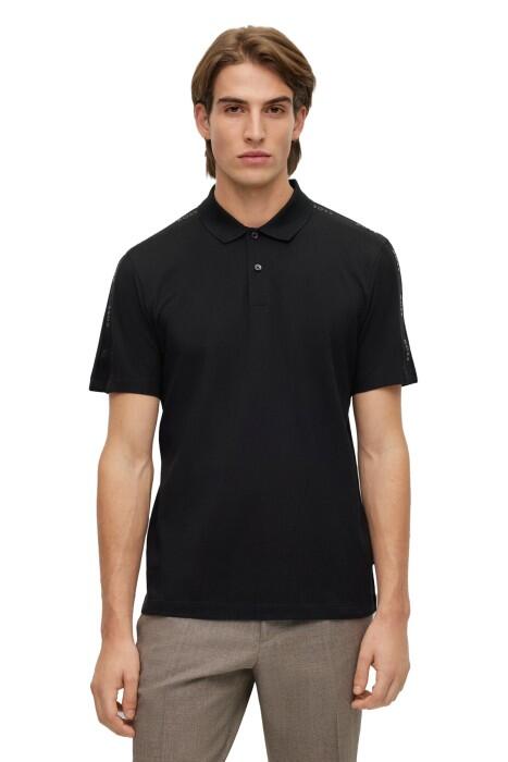 Boss - Logolu, Merserize Pamuklu Polo T-Shirt - 50481764 Siyah