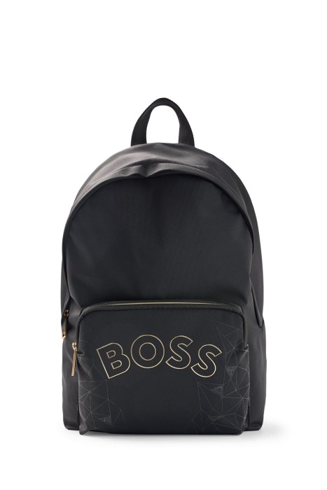 Boss - Logolu Sırt Çantası- 50479017 Siyah