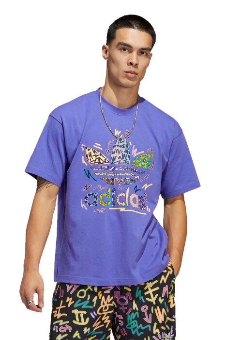 Loveuni Tref Te Kadın T-Shirt - HC3077 Mor - 1