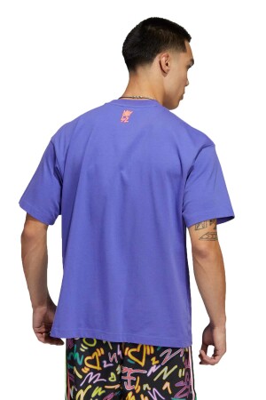 Loveuni Tref Te Kadın T-Shirt - HC3077 Mor - 2