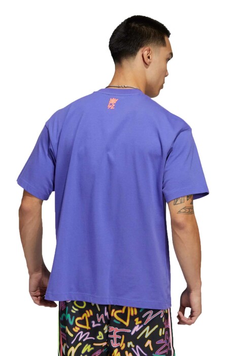 Loveuni Tref Te Kadın T-Shirt - HC3077 Mor - 2
