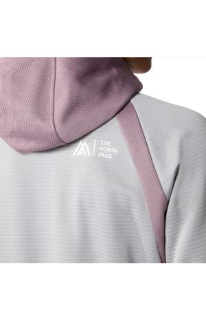 Ma Full Zıp Fleece Kadın Sweatshirt - NF0A856C Gri/Açık Gri - Thumbnail